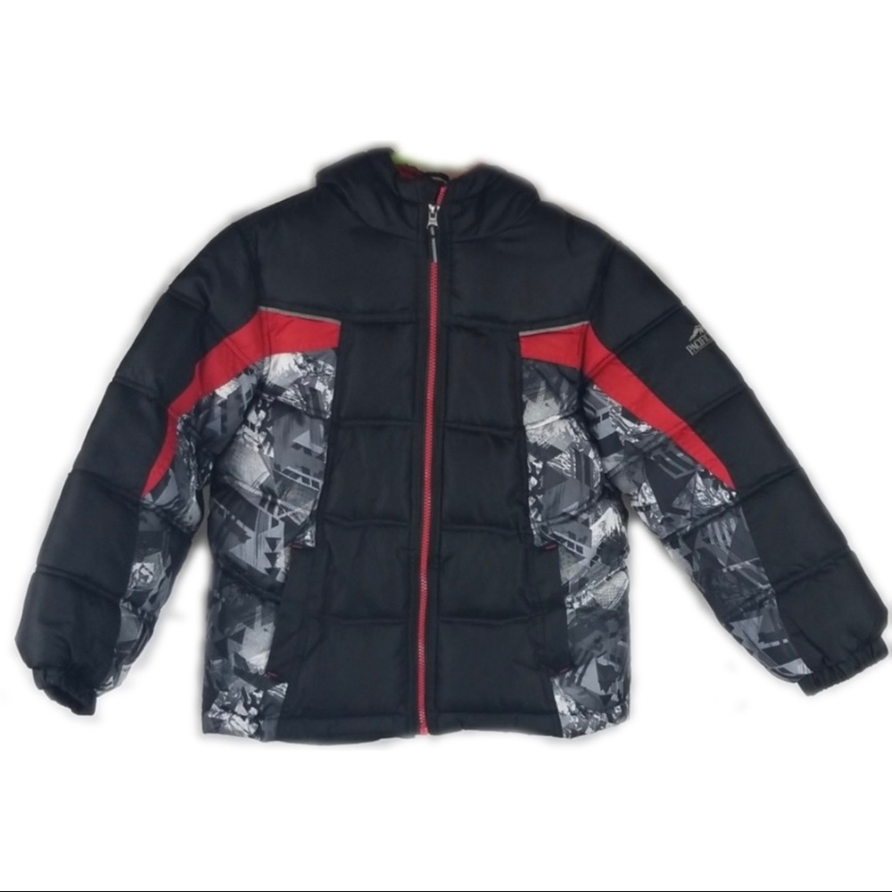 Winter Jacket Boys Black Red